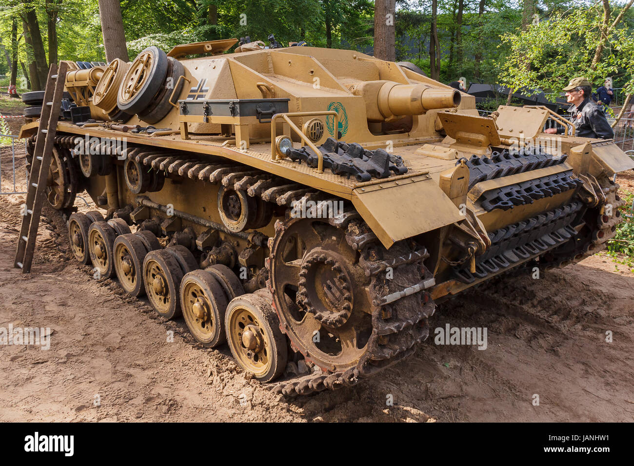 StuG III Ausf. D bei der Militracks-Veranstaltung Stockfoto