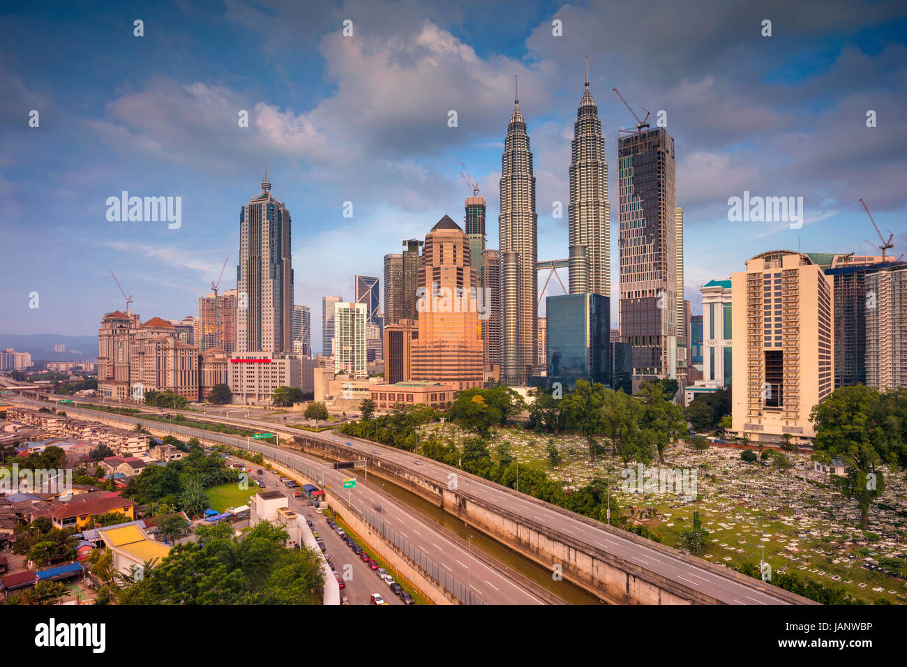 Kuala Lumpur. Stadtbild Bild von Kuala Lumpur, Malaysia tagsüber. Stockfoto