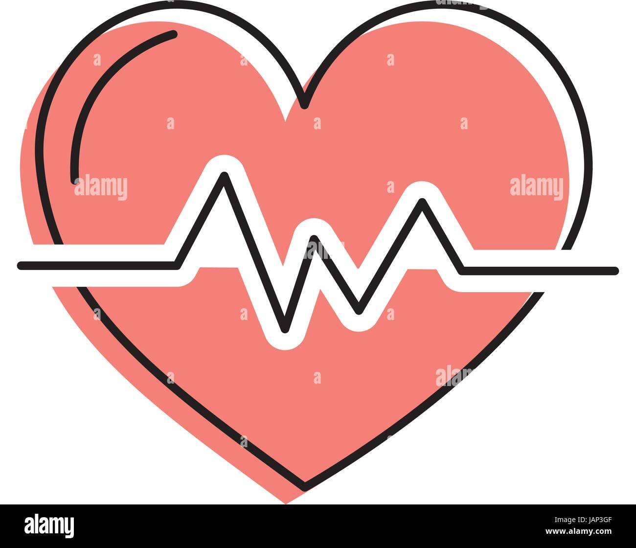 Takt, Rhythmus kardiologischen kennen und Frequenz Stock Vektor
