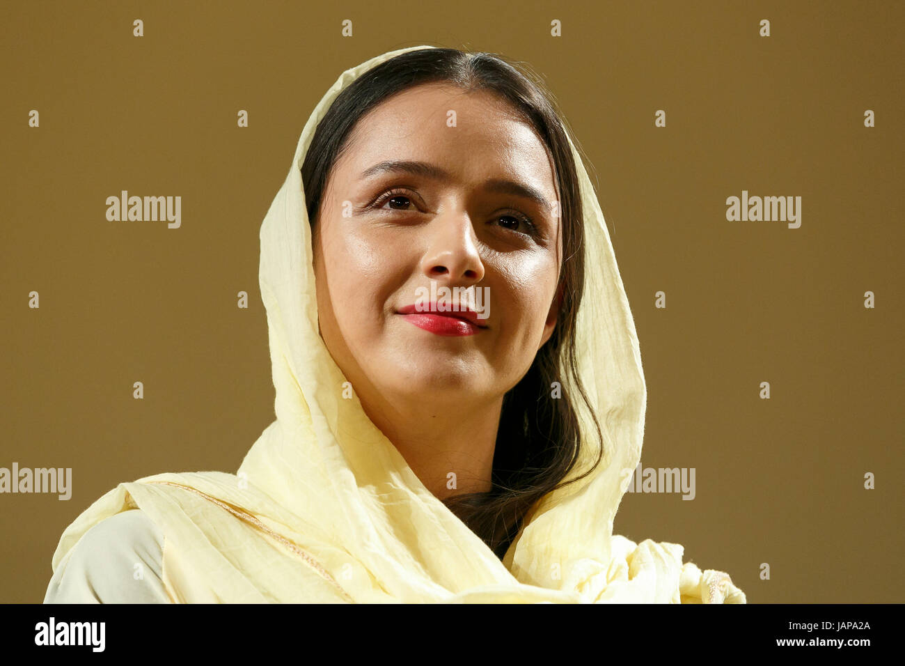 Iranische Schauspielerin Taraneh Alidoosti besucht die Talkshow für den Film The Salesman am 7. Juni 2017, Tokio, Japan. Regisseur Farhadi konnte den Academy Awards für den besten ausländischen Sprache Film Award im Februar wegen der umstrittenen Reisen erhalten Verbot des US-Präsidenten Donald Trump teilnehmen. Der Film wird in Japan am 10. Juni veröffentlicht werden. Bildnachweis: Rodrigo Reyes Marin/AFLO/Alamy Live-Nachrichten Stockfoto