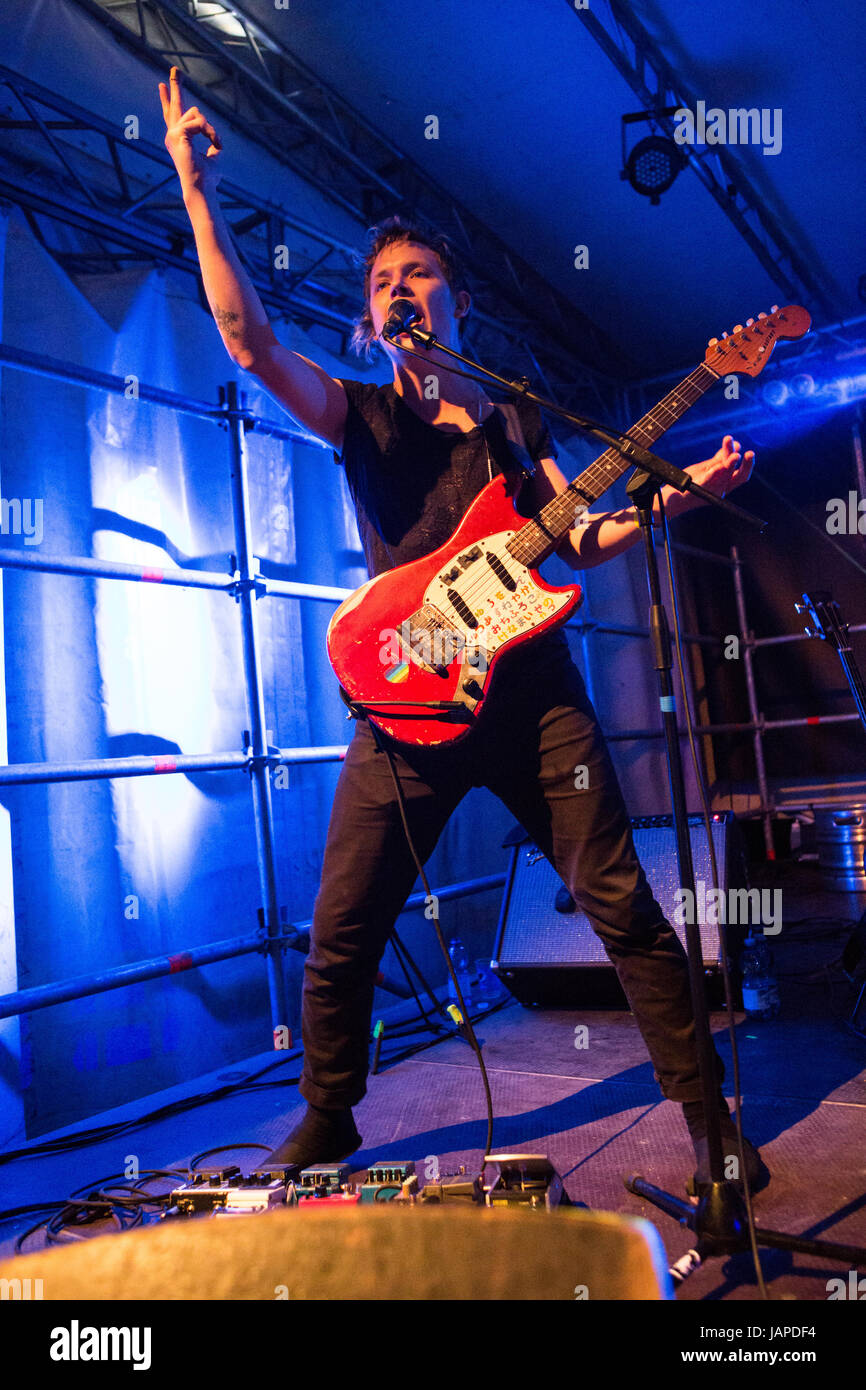 Mailand Italien. 6. Juni 2017. Die australische psychedelic-Rock-Band Teich führt live auf der Bühne im Circolo Magnolia während "The Wetter Tour" Credit: Rodolfo weitertransferiert/Alamy Live News Stockfoto