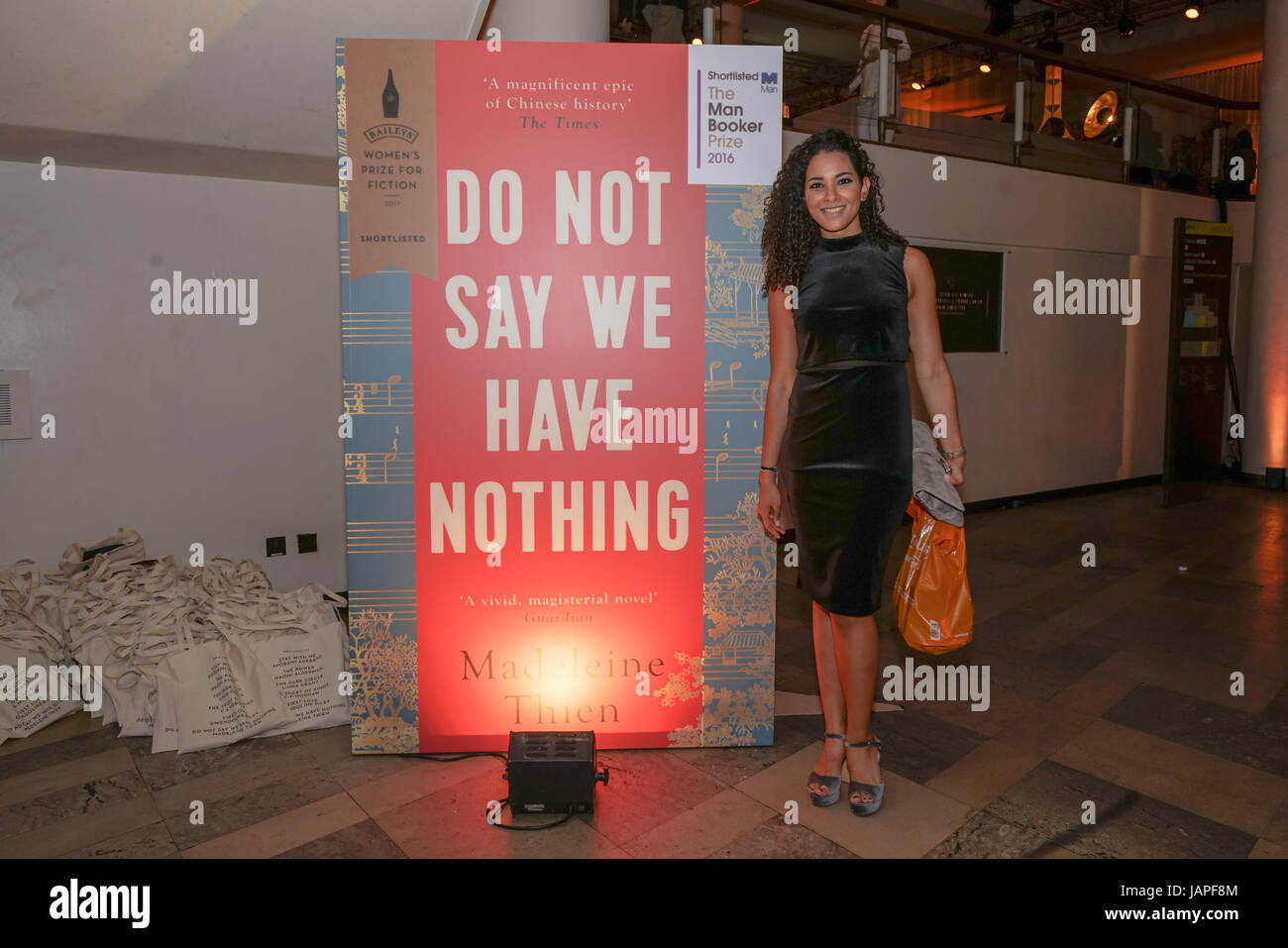 London, UK. 7. Juni 2017. Fototermin für die Baileys-Prize for Fiction Frauen vergibt 2017 in der Royal Festival Hall, Southbank Centre. per Kreditkarte: siehe Li/Alamy Live News Stockfoto