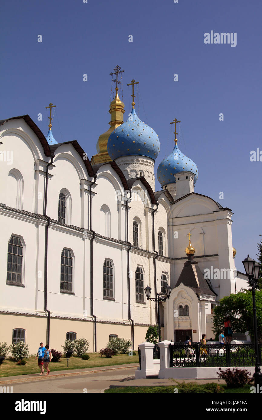 Europa, Russland, Republik Tatarstan, Kasan, Kreml, Mariae-Verkuendigungs-Kathedrale Stockfoto