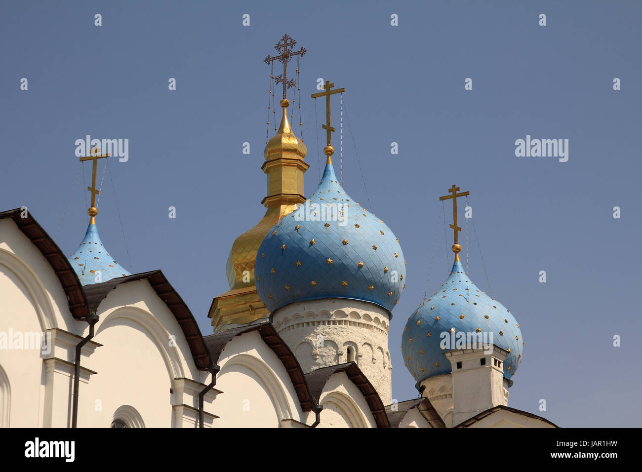 Europa, Russland, Republik Tatarstan, Kasan, Kreml, Mariae-Verkuendigungs-Kathedrale Stockfoto