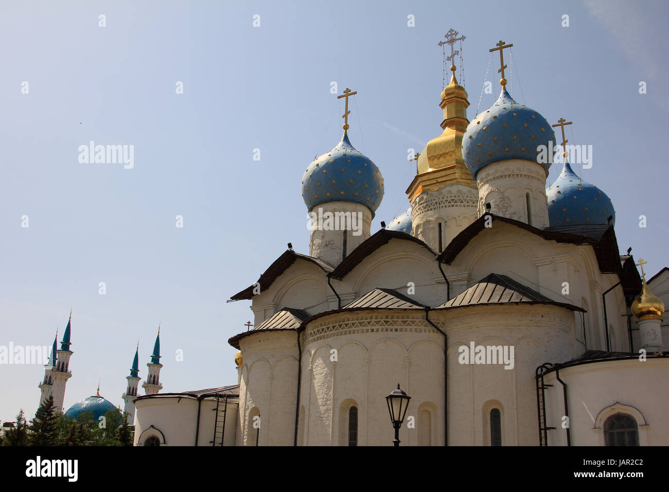 Europa, Russland, Republik Tatarstan, Kasan, Kreml, Mariae-Verkuendigungs-Kathedrale Stockfoto