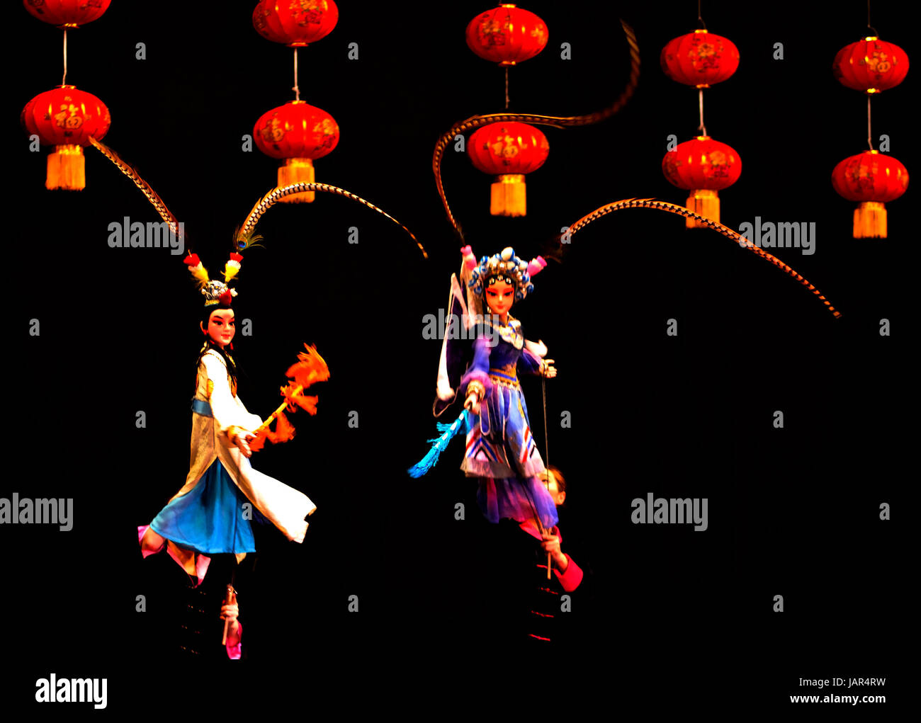 Guangzhou chinesischen Puppentheater Stockfoto