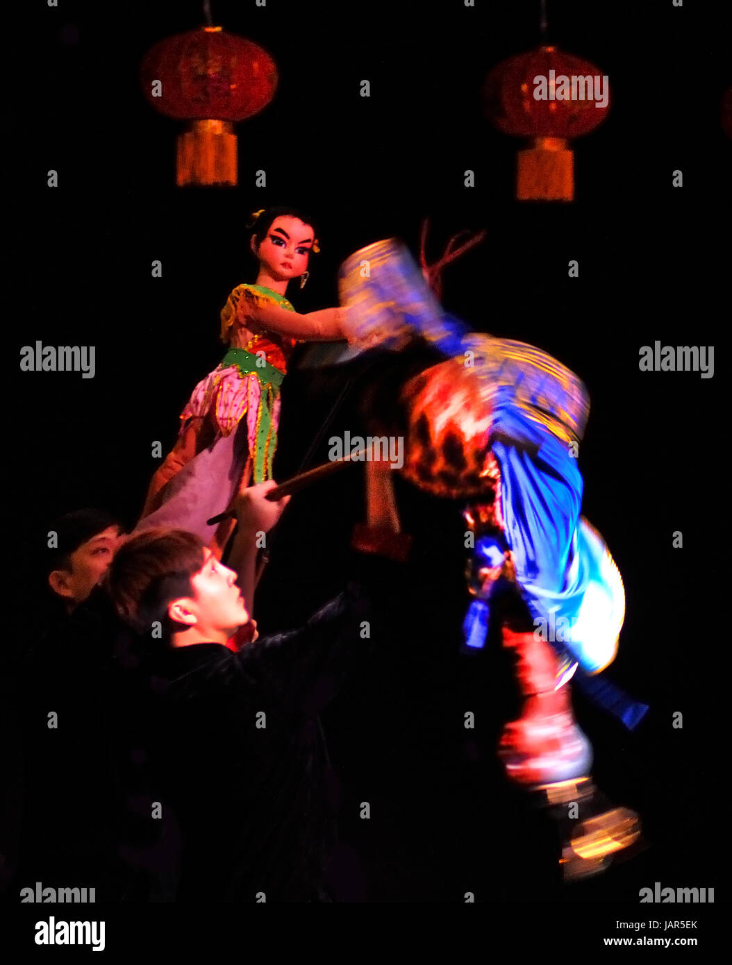 Guangzhou chinesischen Puppentheater Stockfoto