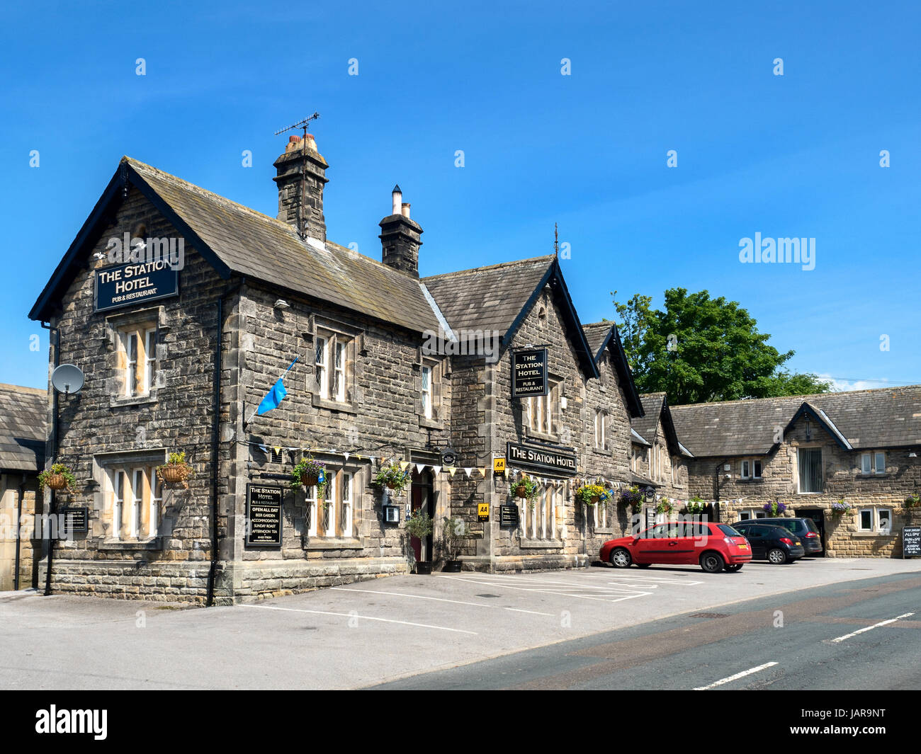 Das Station Hotel bei Birstwith in Nidderdale North Yorkshire England Stockfoto