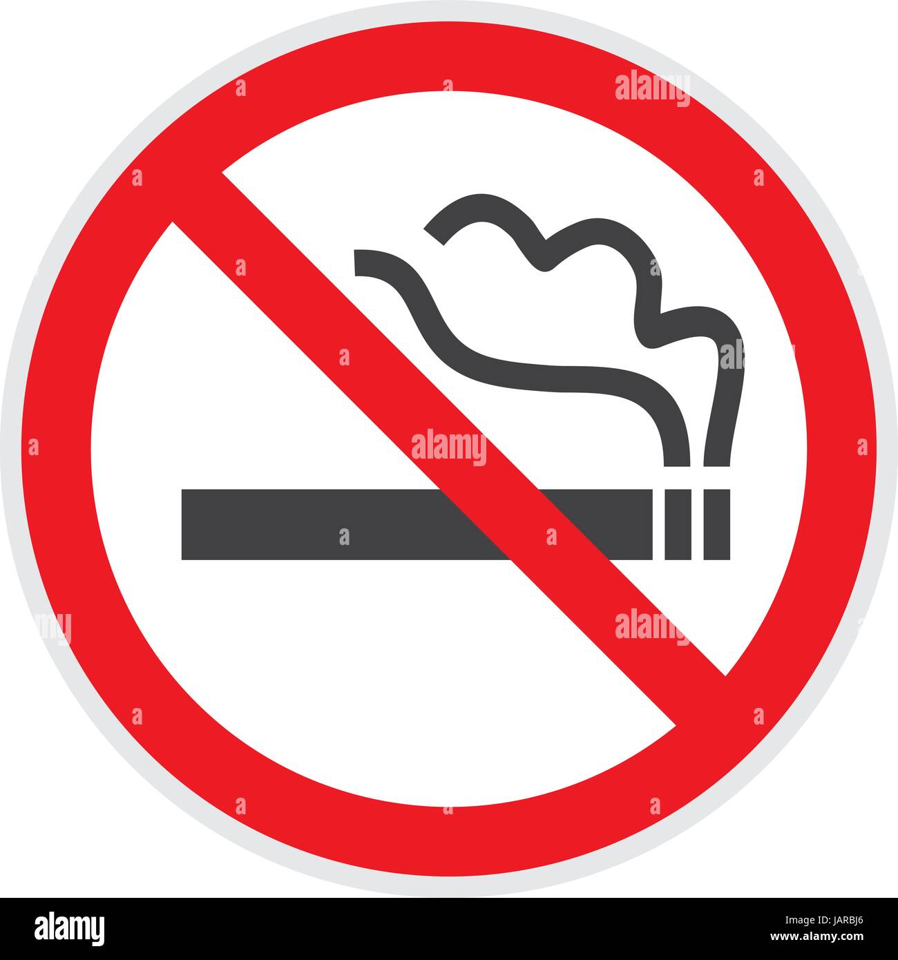 Kein Rauchen Zeichen in der Vektor-Darstellung verboten Aktivitäten Stock Vektor