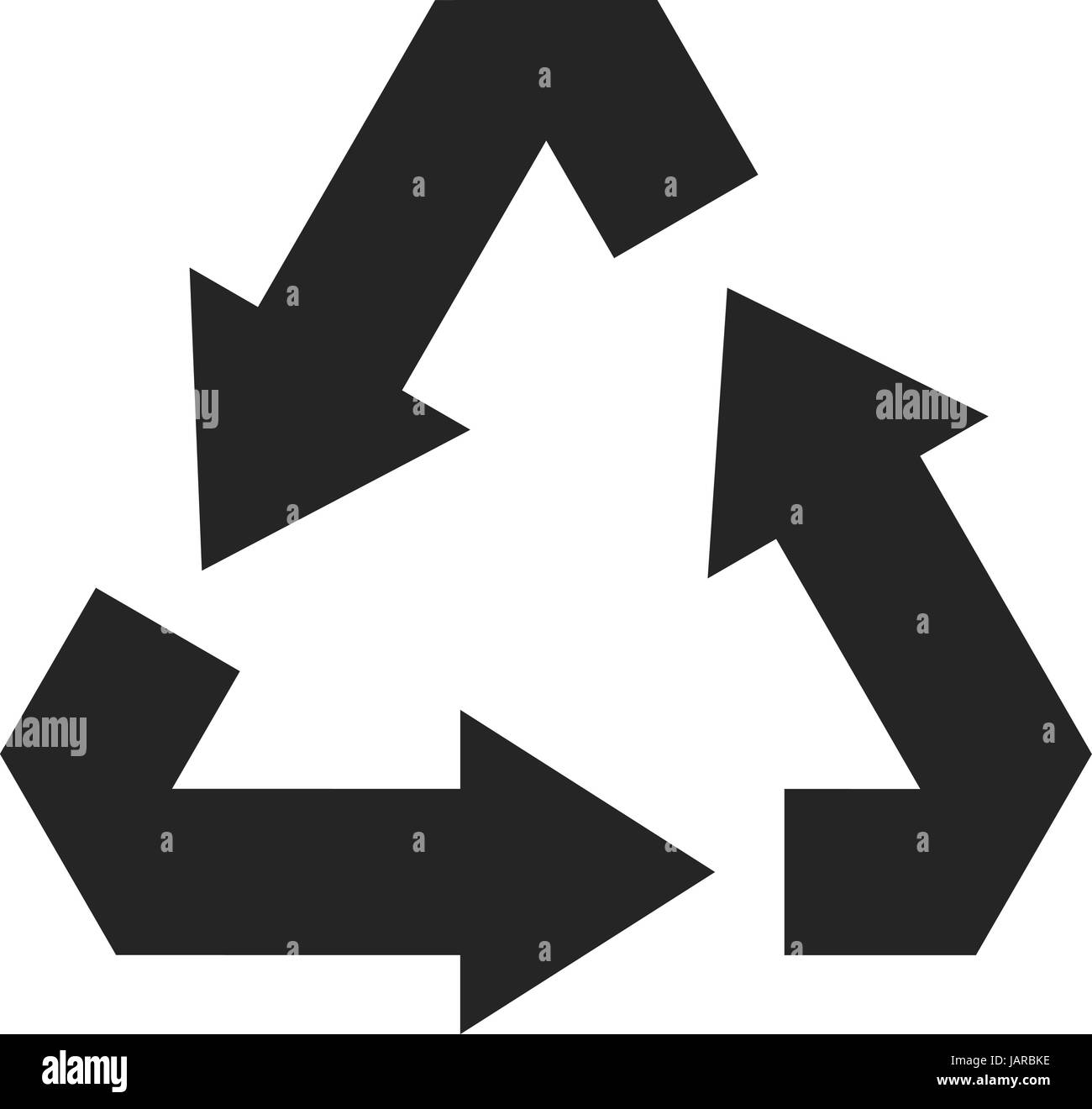 Einfache flache Design Papierkorb Symbol Vektor in schwarz Stock Vektor