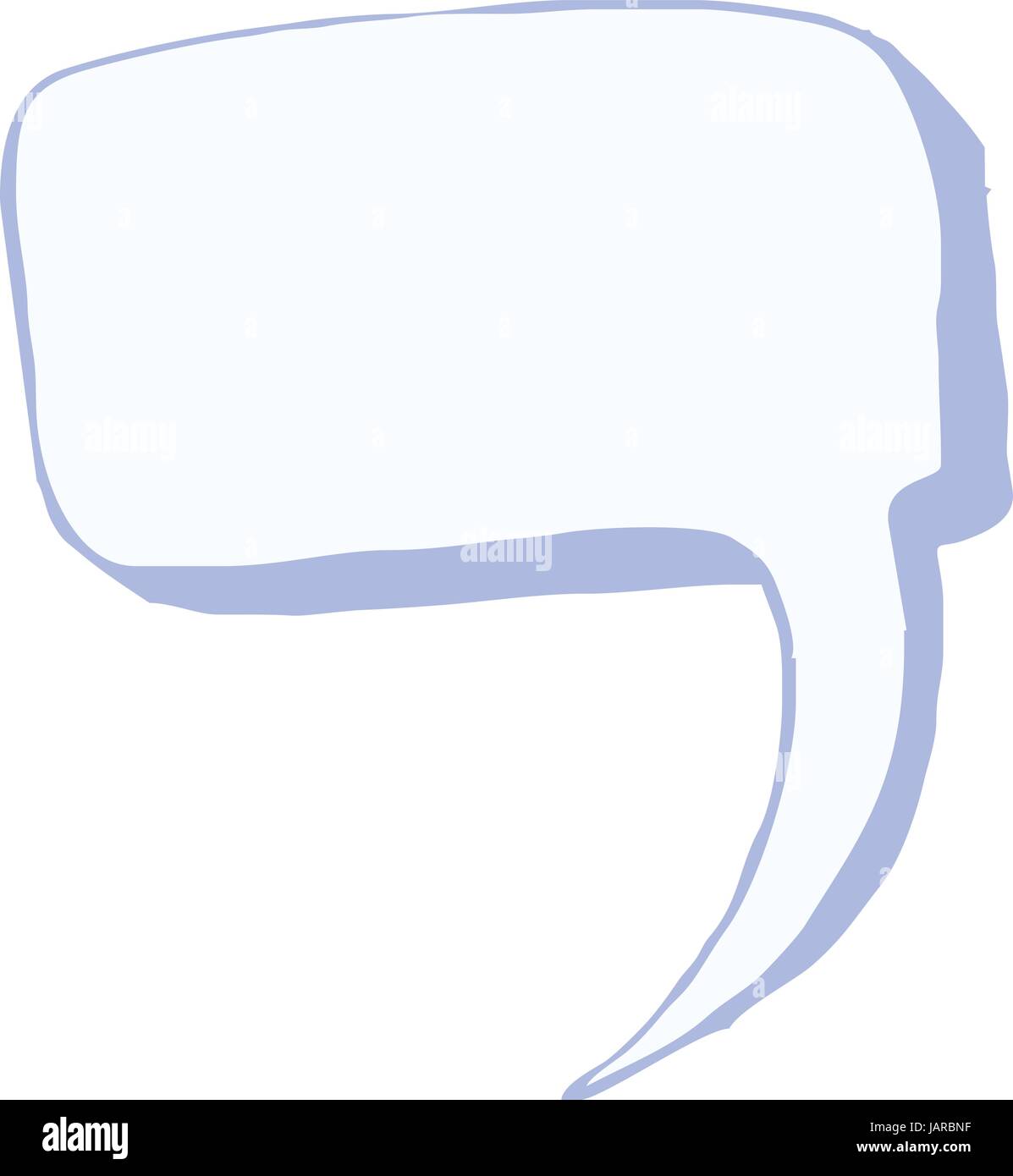 Gedankenblase oder Blase im skizzierten Vektor-Stil Stock Vektor