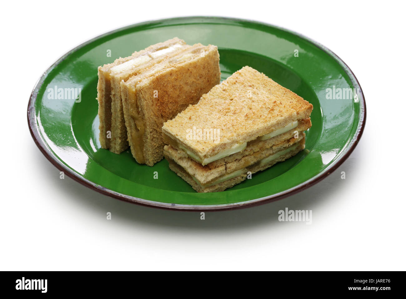 Kaya Marmelade Toast Sandwich, Singapur Malaysia Frühstück Stockfoto