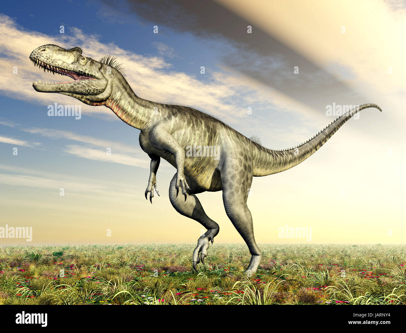 Dinosaurier megalosaurus Stockfoto