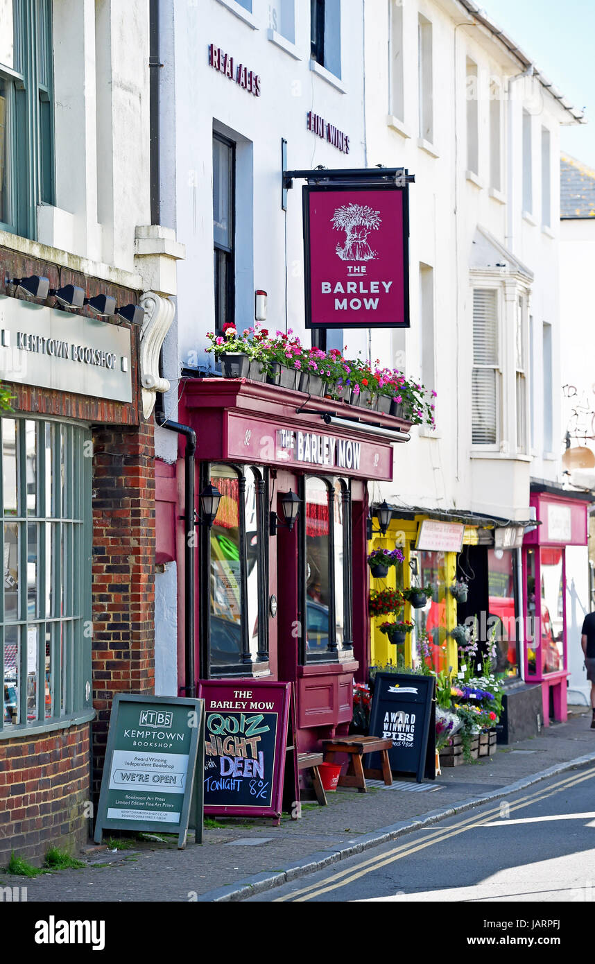 The Barley Mow Pub in Kemptown oder Kemp Town Brighton UK Stockfoto