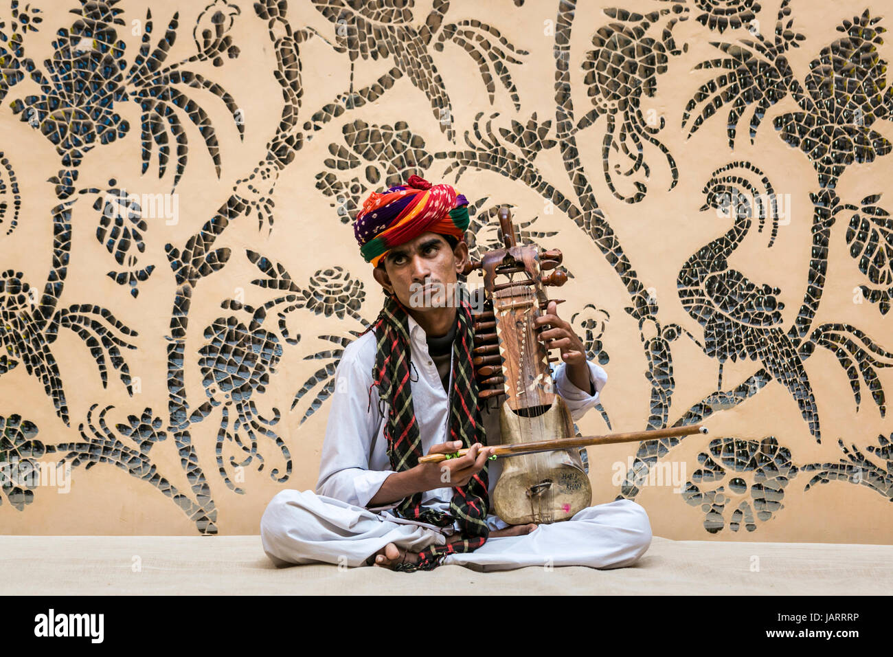 Hochzeit Anbieter in Udaipur, Indien Stockfoto