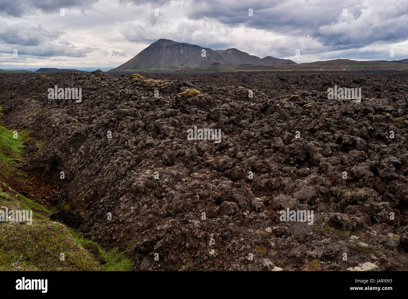 Island krafla Caldera Stockfoto