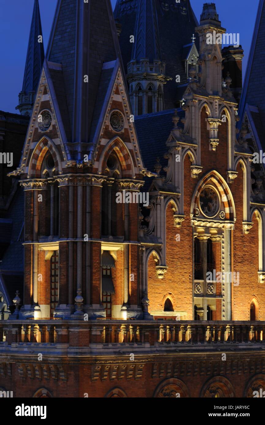 Kingscross St Pancras, Renaisance Hotel Stockfoto