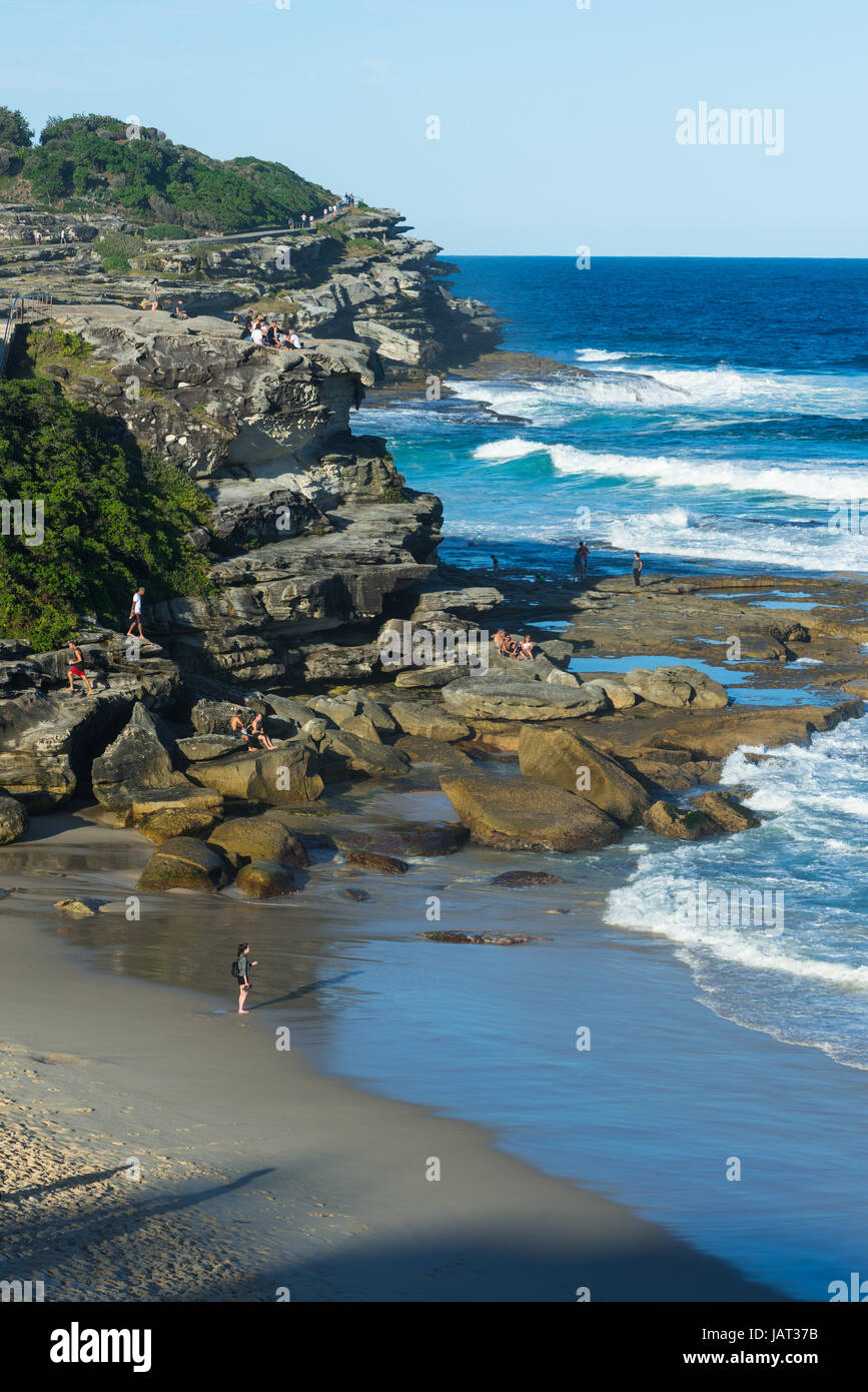 Nähe: Tamarama Beach, den östlichen Vororten von Sydney, New South Wales, Australien. Stockfoto