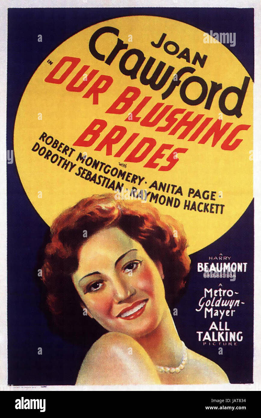 Unsere BLUSHING BRIDES 1930 MGM-Film mit Joan Crawford Stockfoto