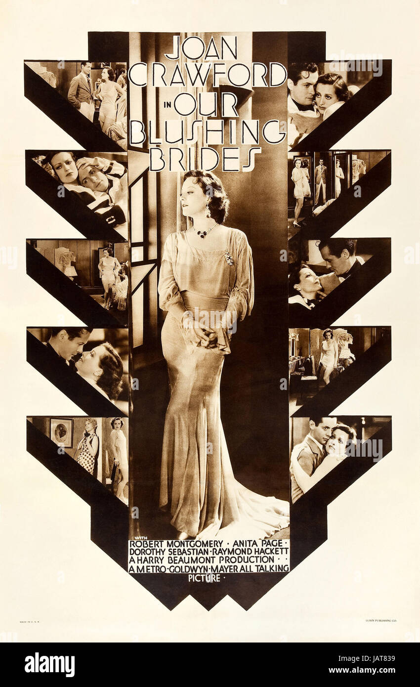 Unsere BLUSHING BRIDES 1934 MGM-Film mit Joan Crawford Stockfoto