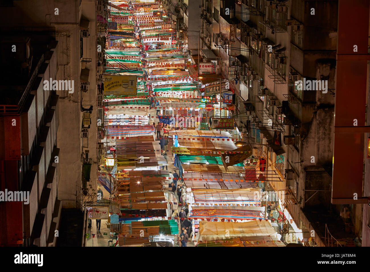 Temple Street Night Market, Kowloon, Hong Kong, China Stockfoto