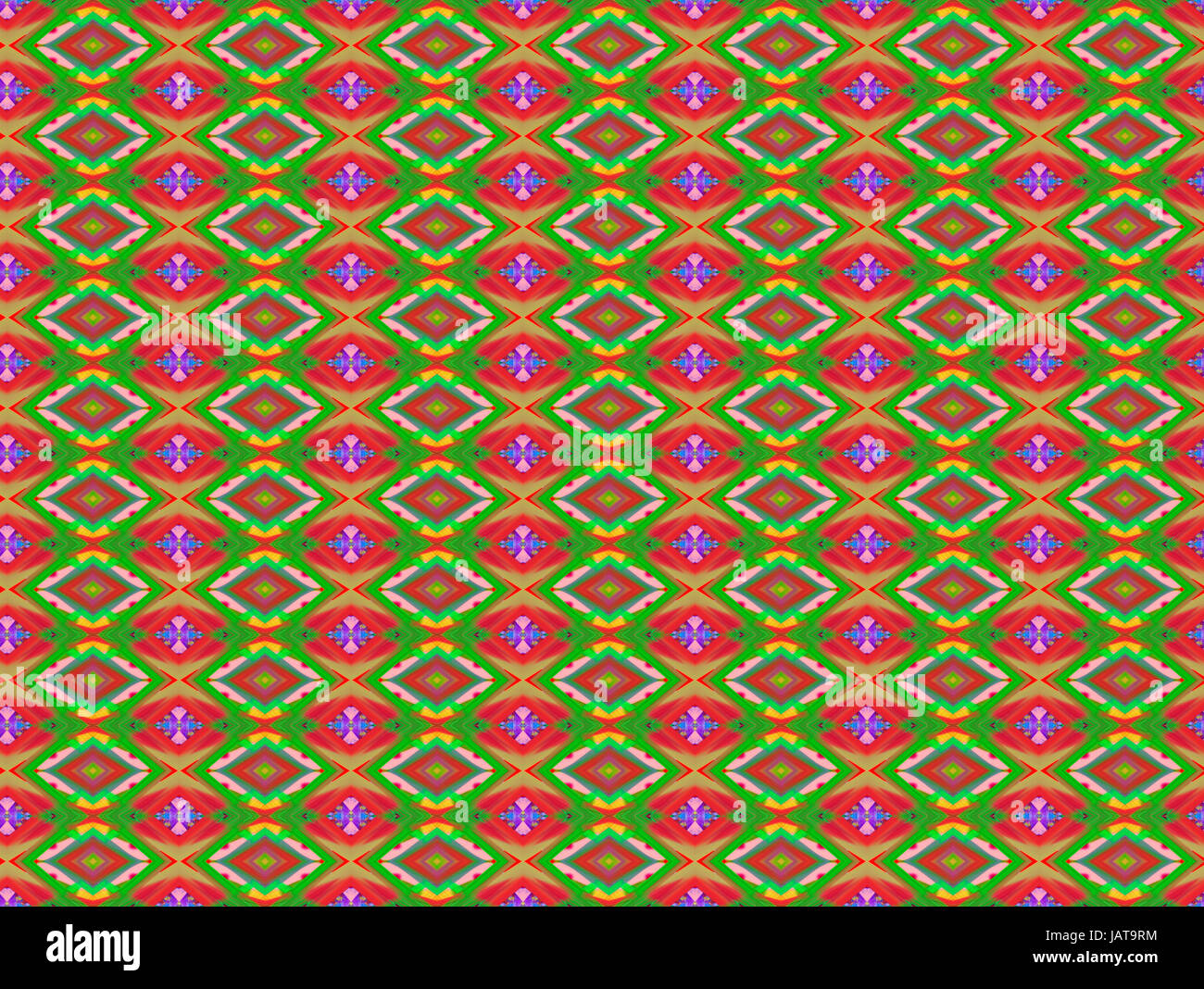 Rote und grüne Diamant-Hintergrund-Muster Stockfoto