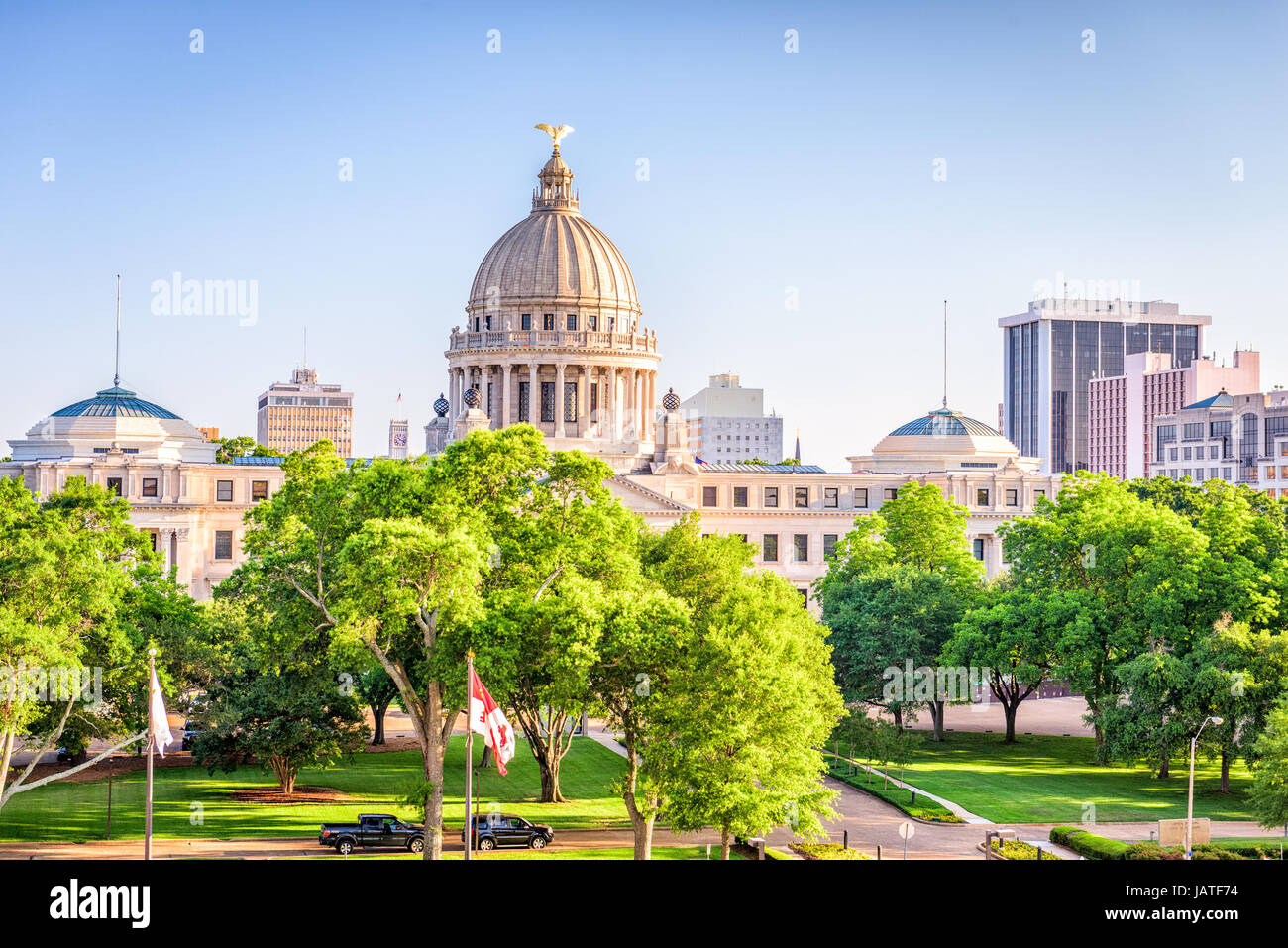 Jackson, Mississippi, USA Innenstadt Stadtbild im Capitol. Stockfoto