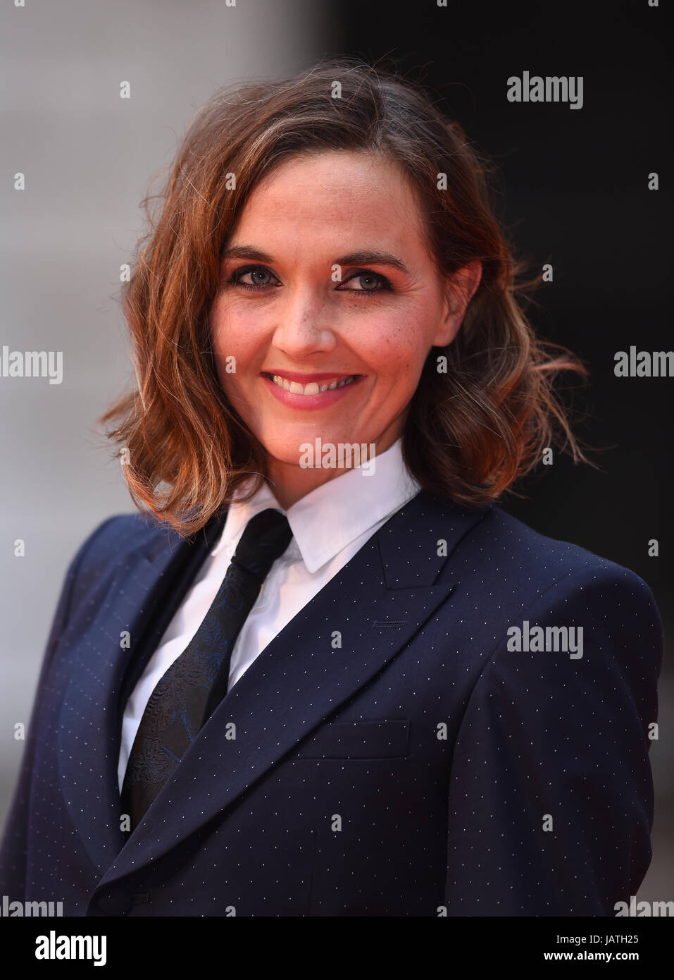 Victoria Pendleton Ankunft für Royal Academy of Arts Ausstellung Vorschau Sommerfest 2017 statt im Burlington House in London. Stockfoto