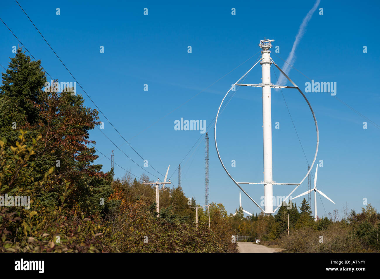 GAP Chat - Kanada: 1. Oktober 2016: "Eole" ist die höchste vertikale Achse Windkraftanlage der Welt. Stockfoto