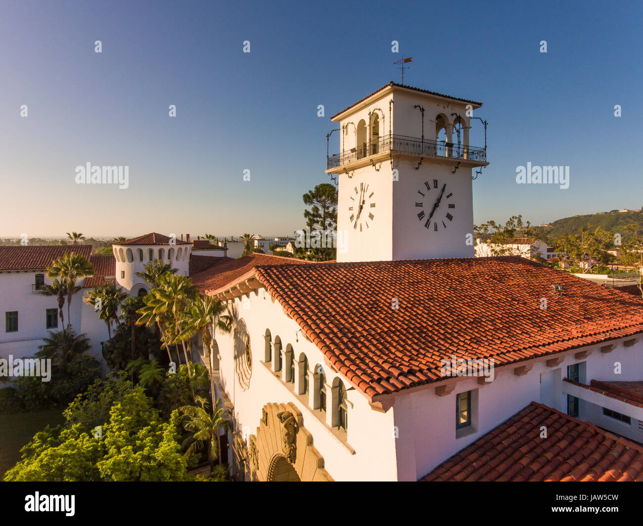 Santa Barbara County Court House, Santa Barbara, Kalifornien Stockfoto