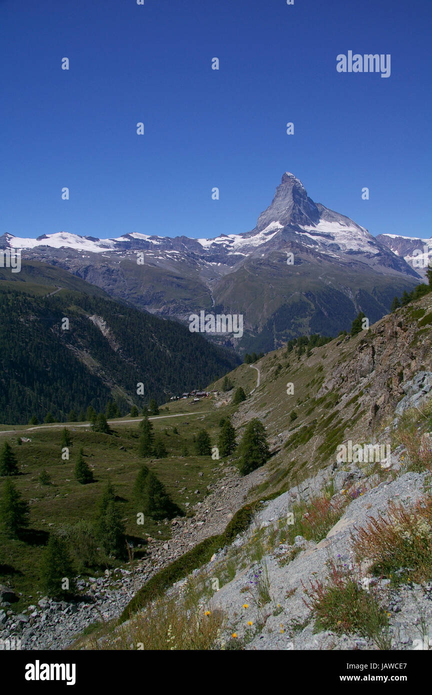 Matterhorn - Zermatt Stockfoto