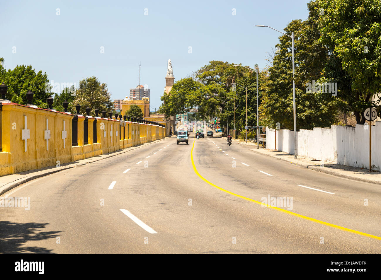 Eingang zum Friedhof von Havanna, Kuba Stockfoto