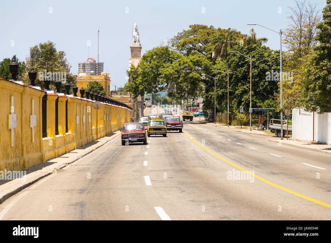 Eingang zum Friedhof von Havanna, Kuba Stockfoto