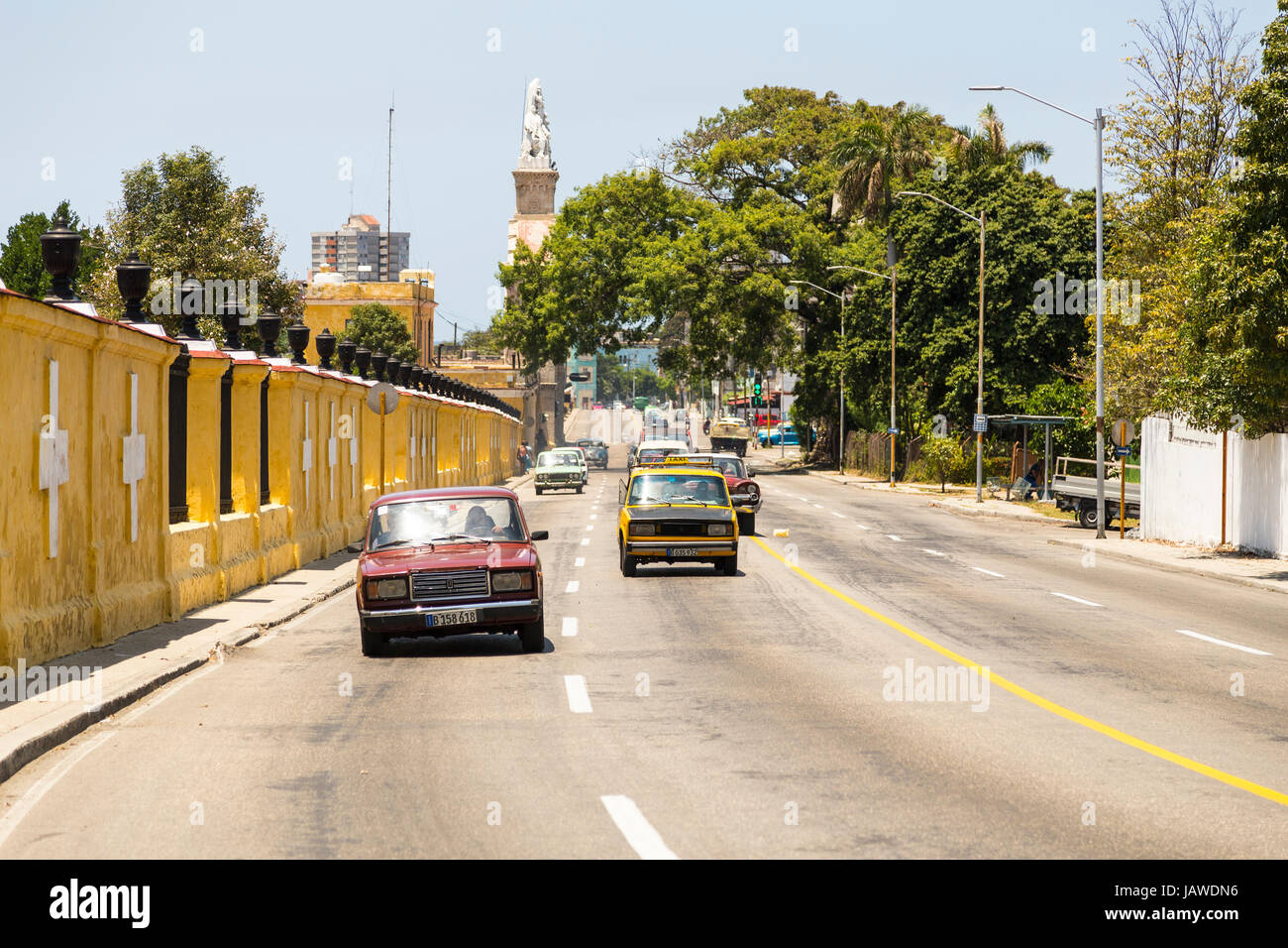 Eingang zum Friedhof von Havanna, Kuba Stockfoto