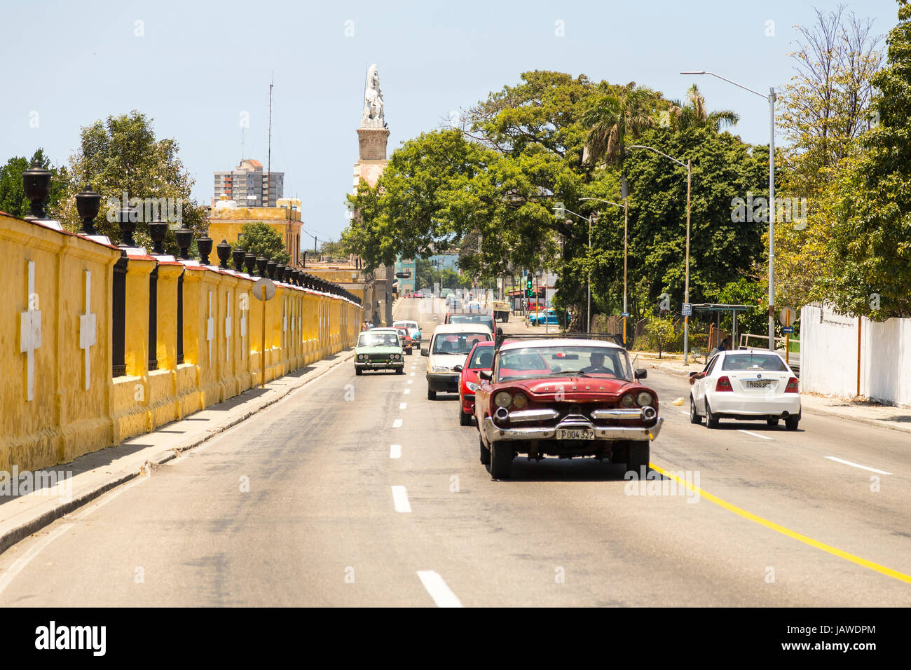 Eingang zum Friedhof von Havanna, Kuba Stockfoto