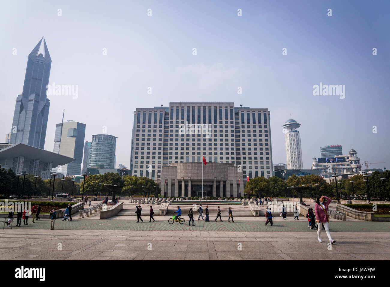 Shanghai Municipal Government Building, Peoples Square (Renmin Guang Chang), Shanghai, China Stockfoto