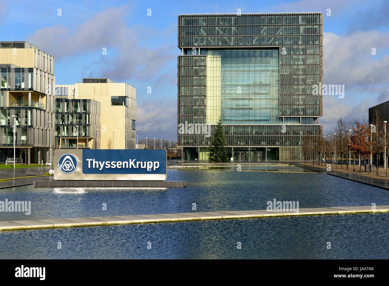 Firmensitz der ThyssenKrupp AG, Essen Stockfoto