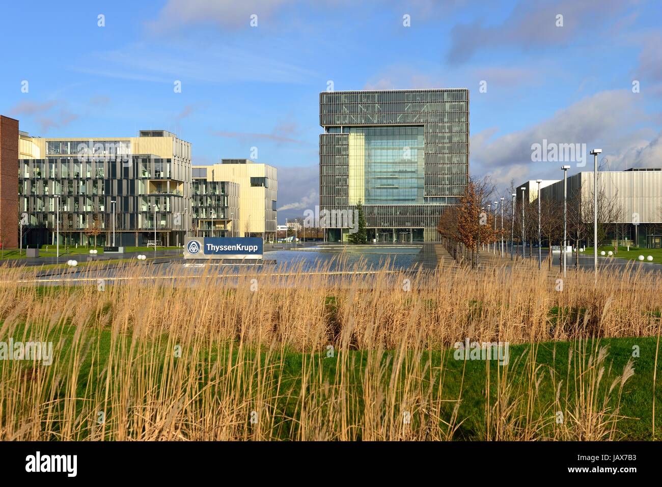 Firmensitz der ThyssenKrupp AG, Essen Stockfoto