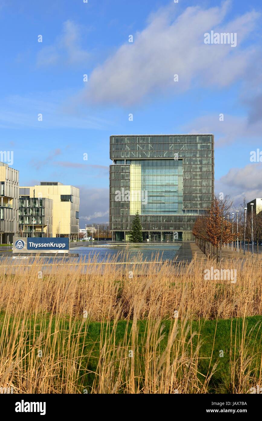 Firmensitz der ThyssenKrupp AG, Essen Stockfoto