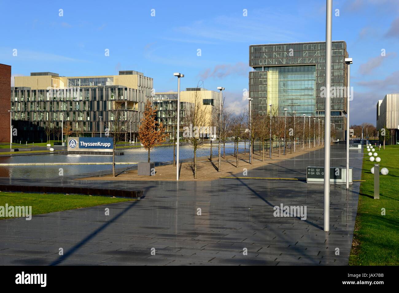 Firmensitz der ThyssenKrupp AG, Essen Stockfoto