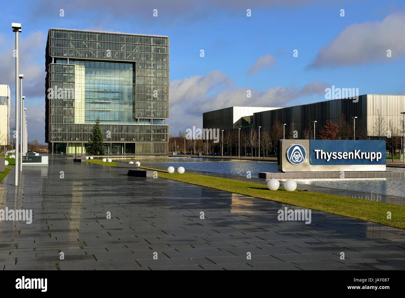Firmensitz der ThyssenKrupp AG, Essen Stockfoto