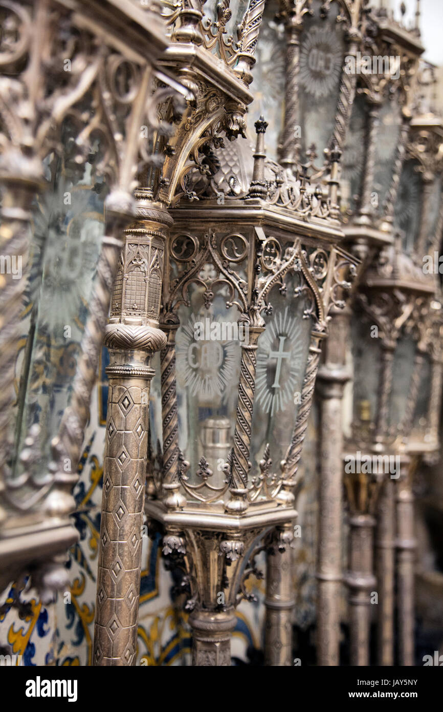 Igreja da Misericórdia Porto Kerze Laternen - Portugal Stockfoto