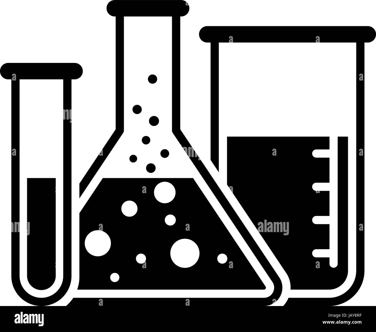 Labor und medizinische Leistungen-Symbol. Flaches Design. Stock Vektor