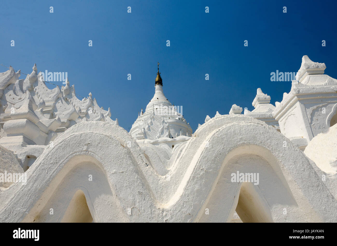 Mya Thein Tan Tempel, Mingin, in der Nähe von Mandalay, Myanmar Stockfoto