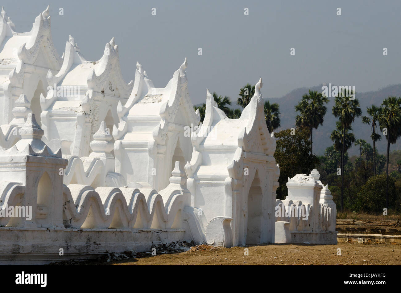 Mya Thein Tan Tempel, Mingin, in der Nähe von Mandalay, Myanmar Stockfoto