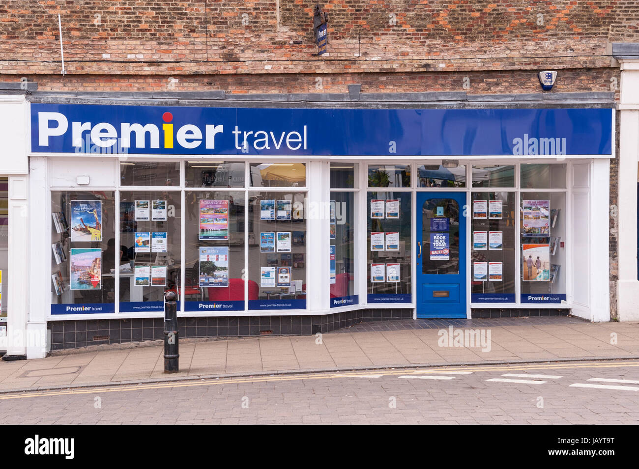 Der Premier Travel Agent Shop speichern in Ely, Cambridgeshire, England, Großbritannien, Uk Stockfoto
