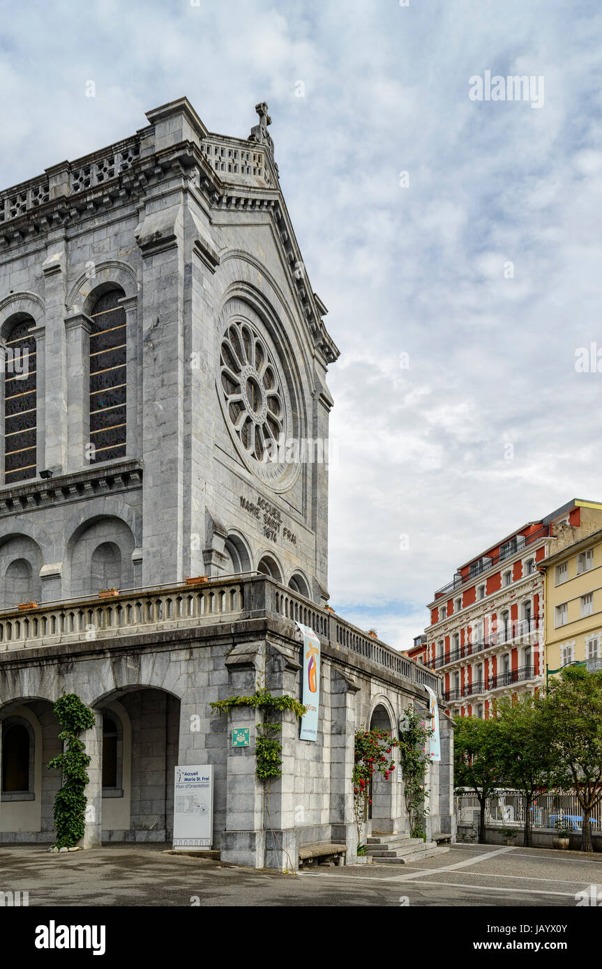 Accueil Marie Saint Frai, Mitglieder der römischen Kongregation für die Töchter von Our Lady of Sorrows, Heimat des ältesten, Lourdes, Frankreich. Stockfoto