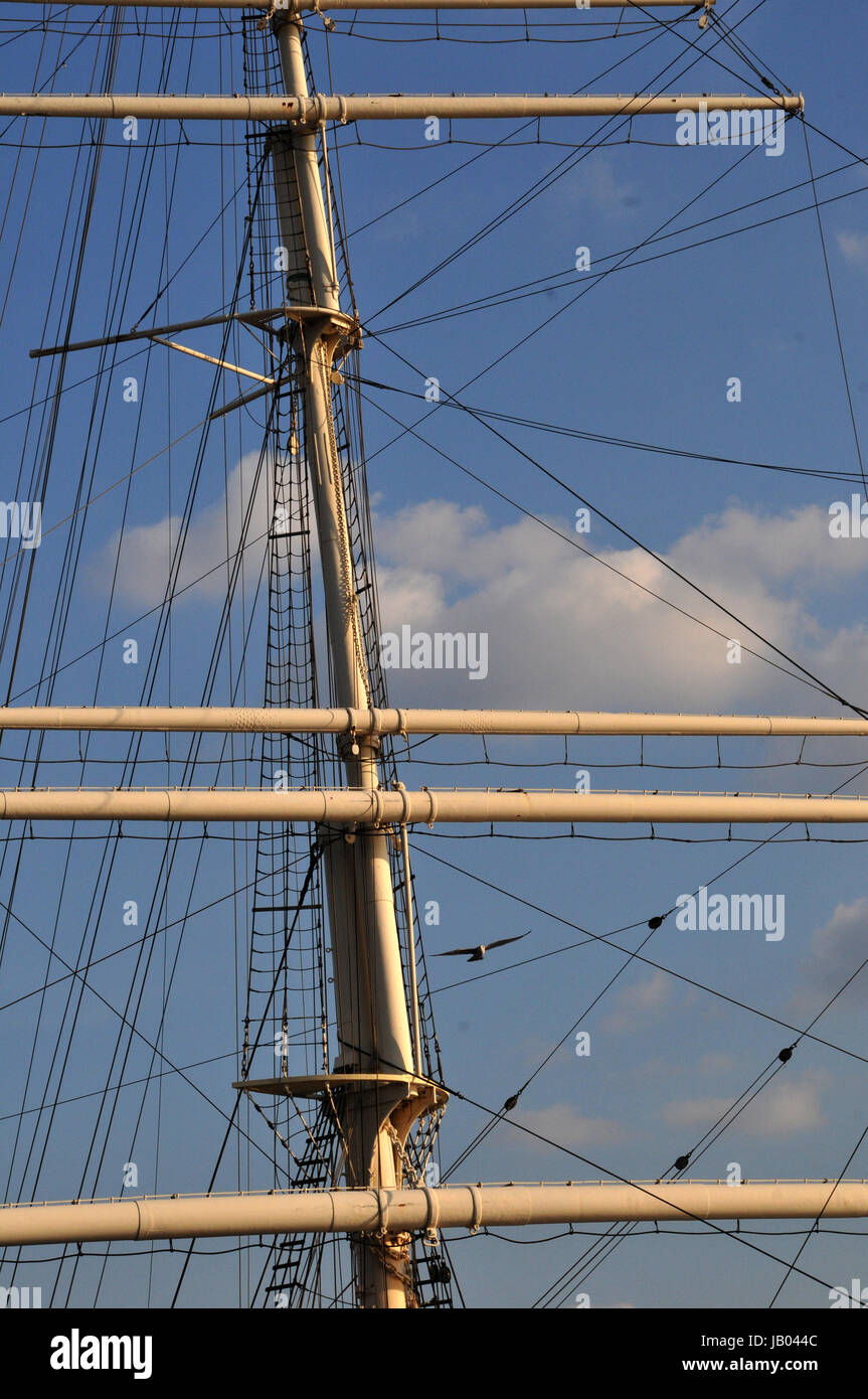 Segelmast Stockfoto