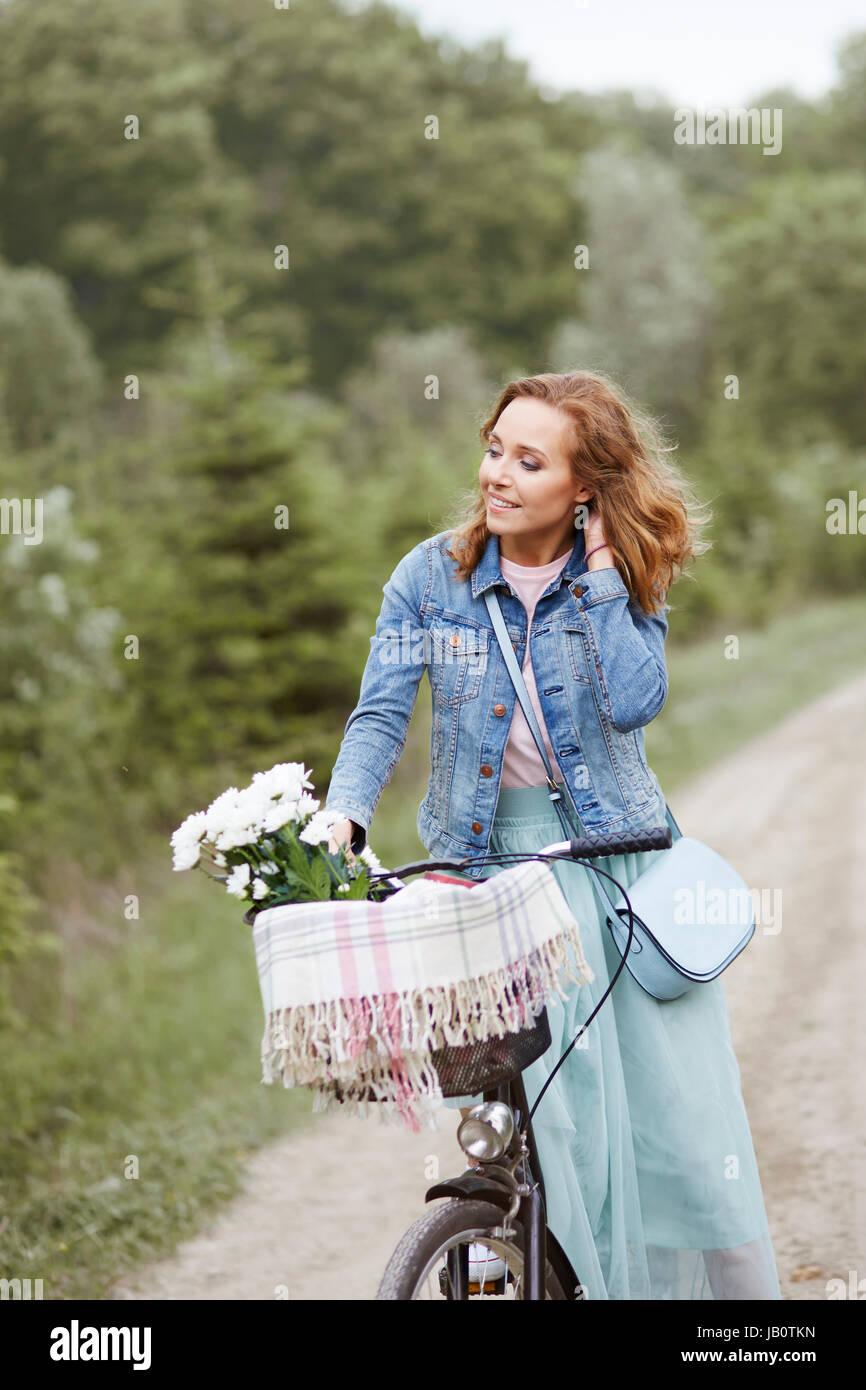 Perfekter Tag für Radfahren Stockfoto
