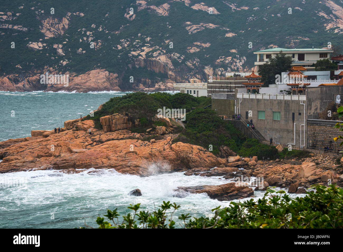 Shek O, Hong Kong und Südchinesische Meer Stockfoto